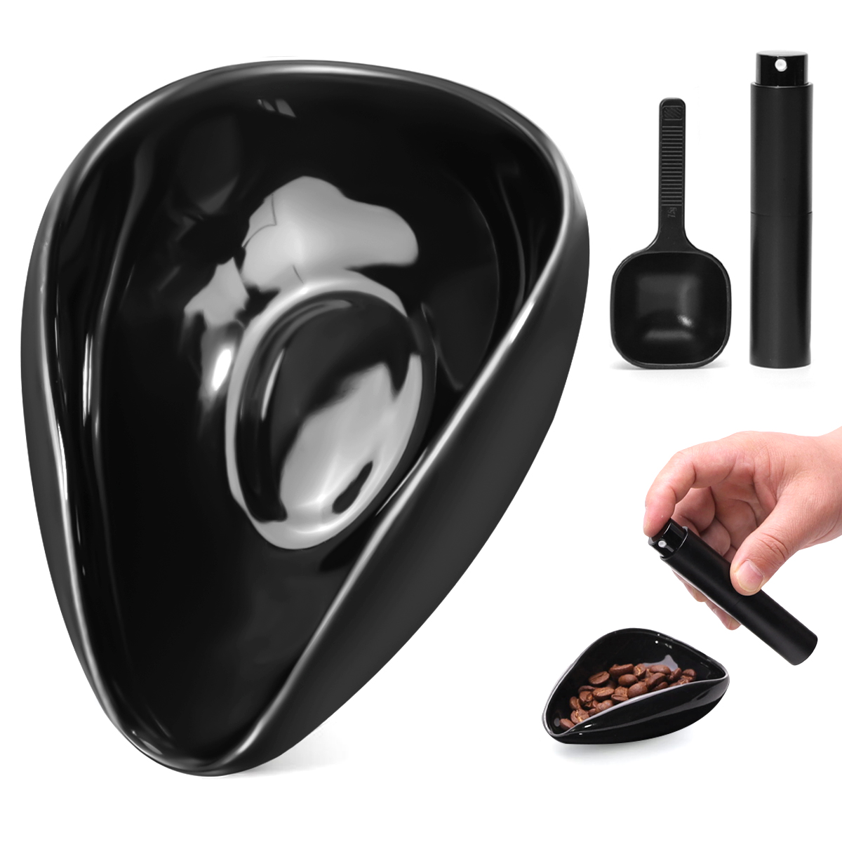 Coffee Tea And Bean - Set di tazze e cucchiai dosatori