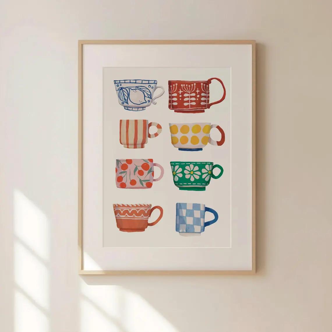 Coffee Tea Cups - Stampa con motivo tazza da tè,