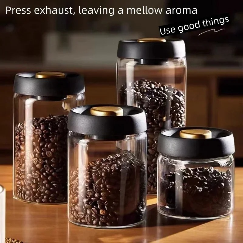 Coffee Tea Jug - Barattolo di caffè manuale sigillato sottovuoto