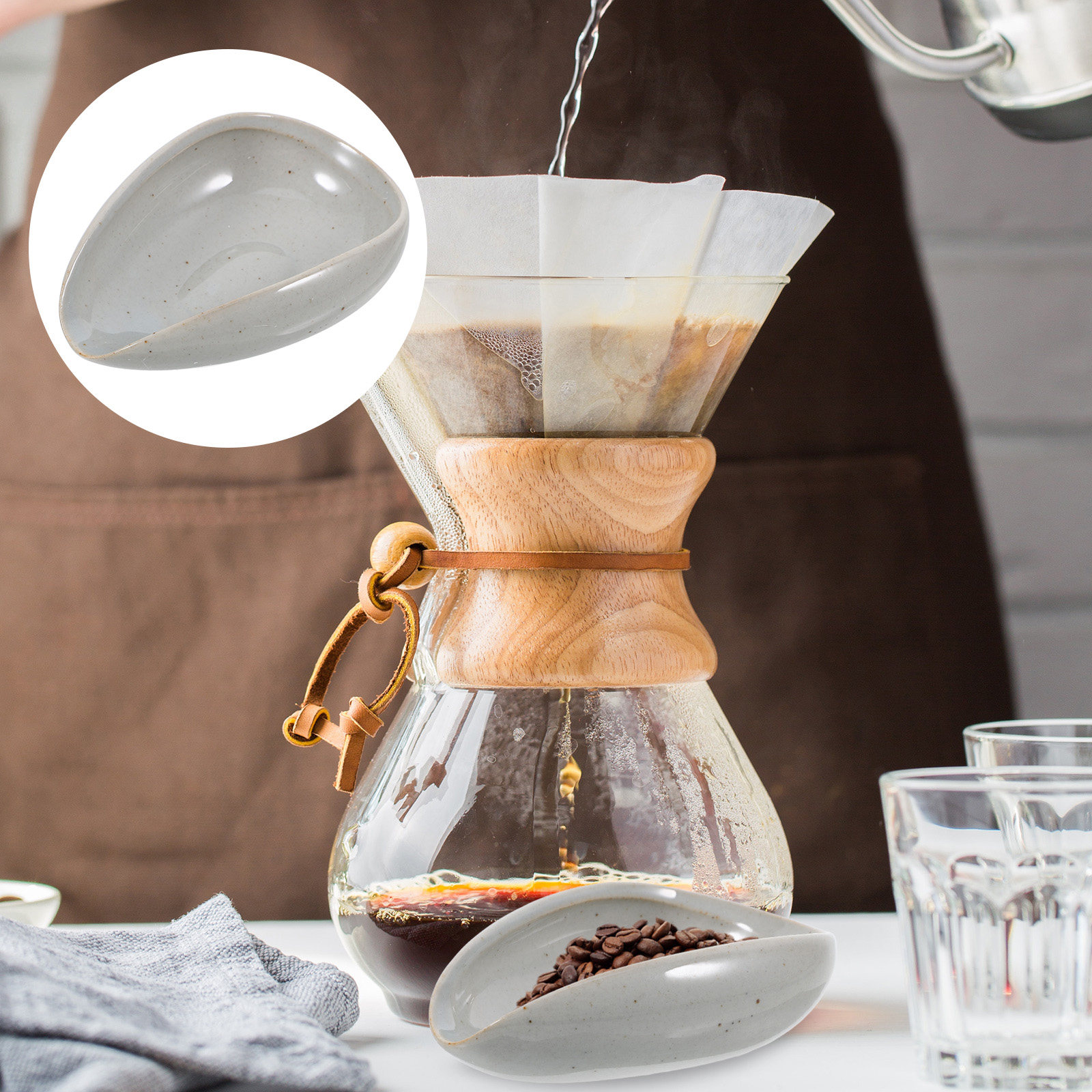 Coffee Tea And Bean - Vassoio in Ceramica per Chicchi di