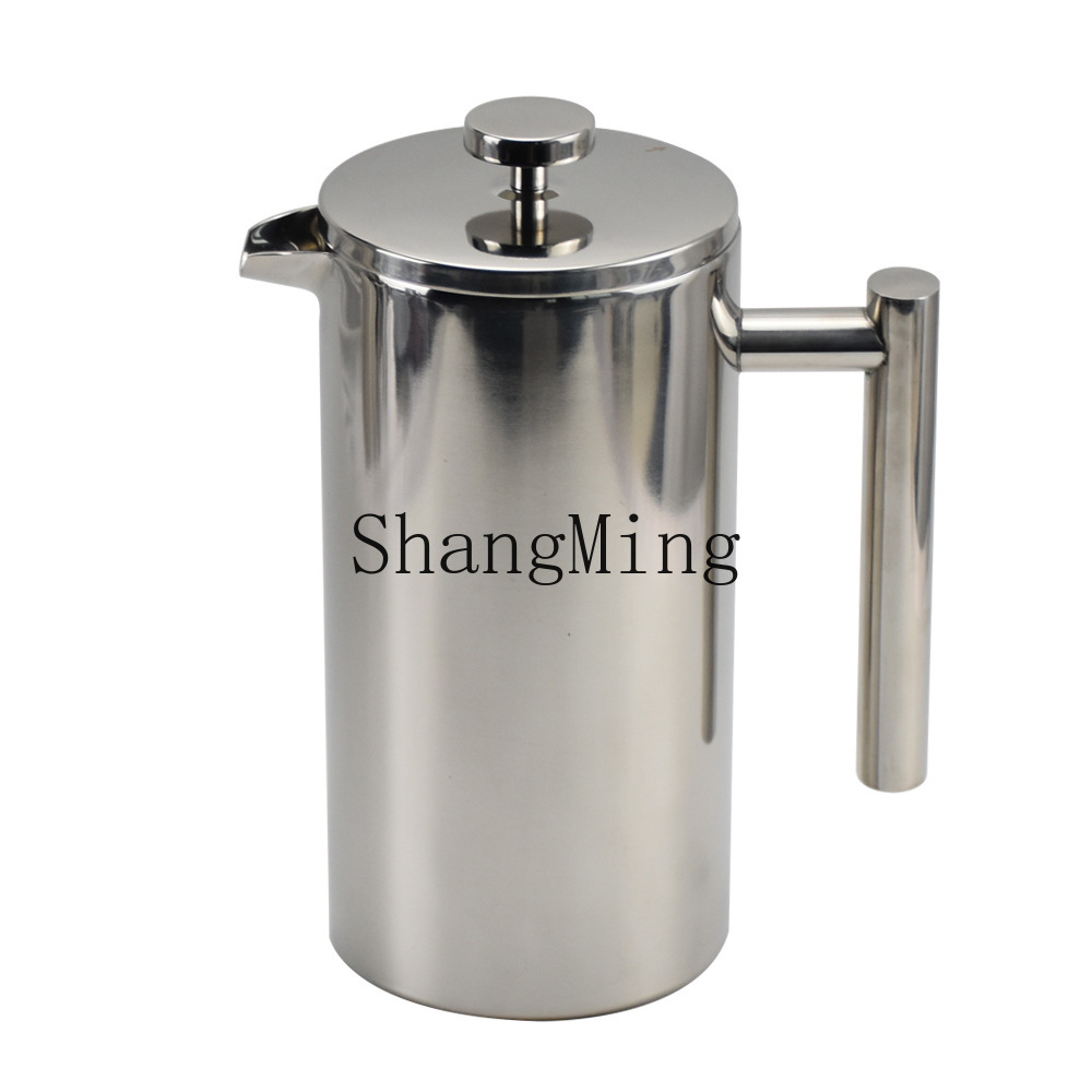 Coffee Tea Brew - Caffettiera francese in acciaio inossidabile DSA,