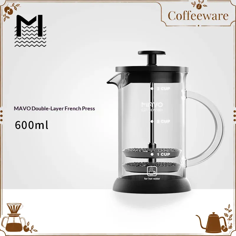 Coffee Tea Brew - Caffettiera French Press MAVO con doppio