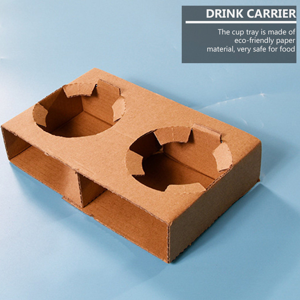 Coffee Tea Holder - 10 Pezzi Portabicchieri in Carta Biodegradabile