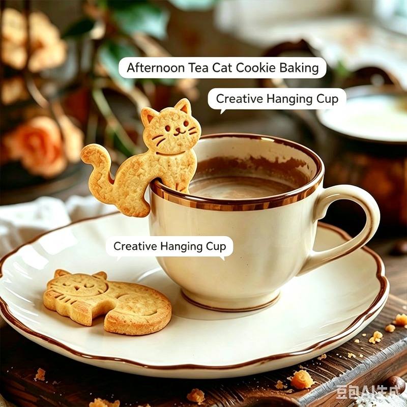Coffee Tea Mugs - Tagliabiscotti a Forma di Gatto con