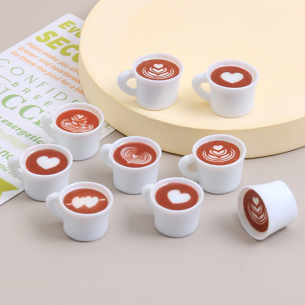 Coffee Tea Mugs - 10 pezzi di ciondolo in resina
