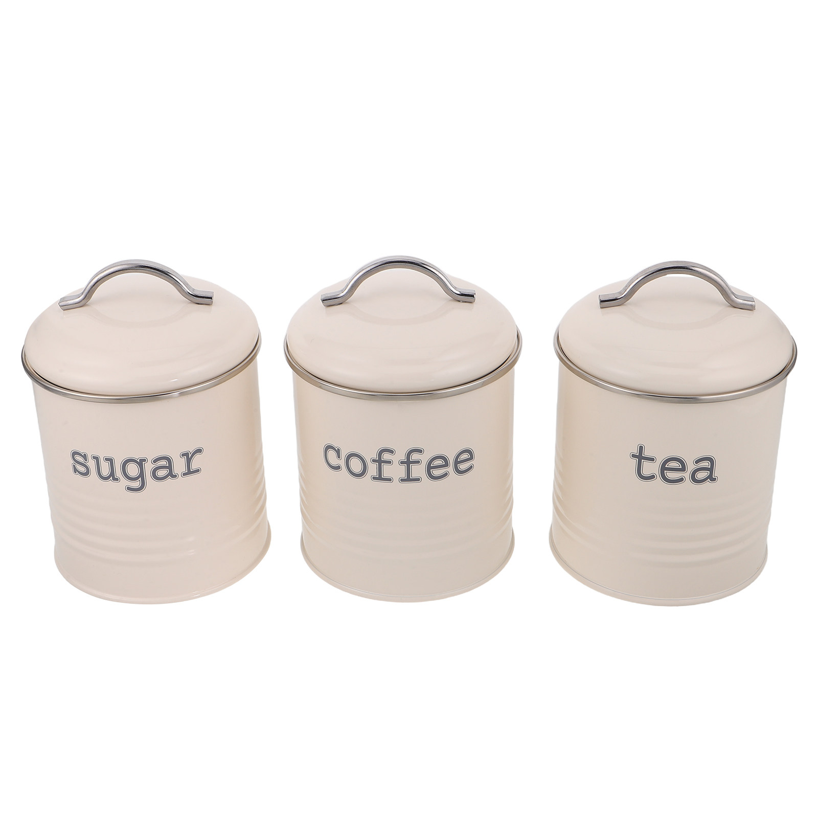 Coffee Tea And Bean - Set di 3 Contenitori Sigillati per