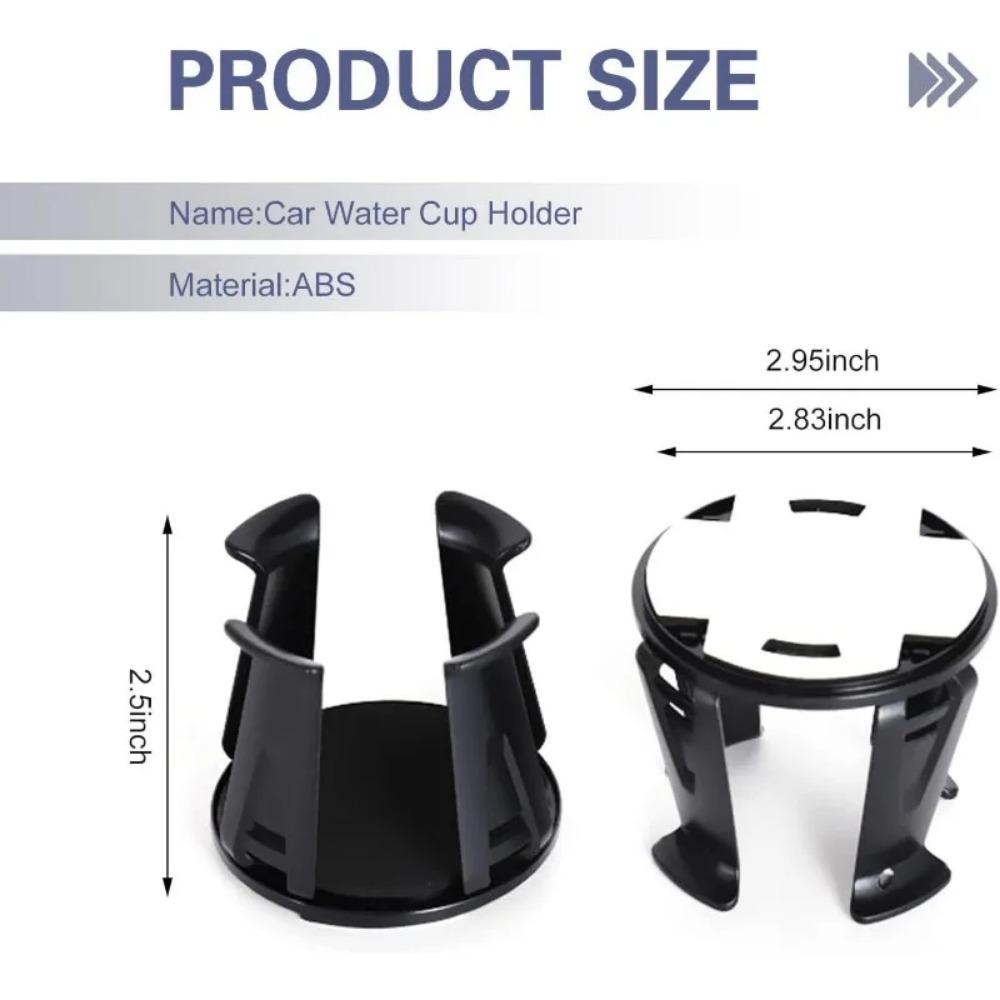 Coffee Tea Holder - 1 pz Portabicchieri Nero per Auto,
