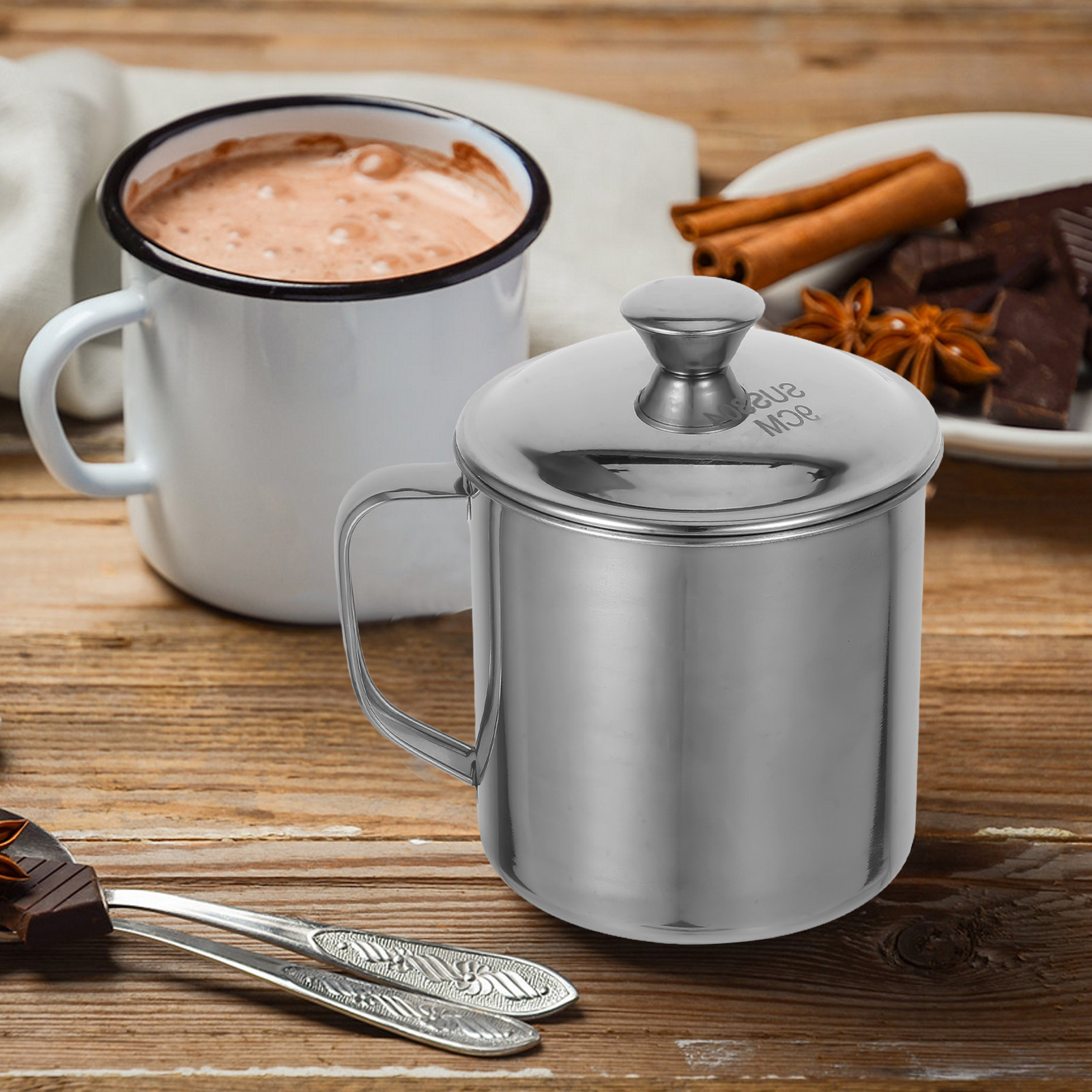 Tazza in Acciaio Inox a Doppio - Coffee Tea Mugs recensione e prezzo